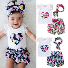 Pudcoco Girl Set 0-3Y Toddler Kids Baby Girls Outfits Clothes T-shirt Tops+Pants/Shorts/Skirt 2PCS Set 2024 - buy cheap