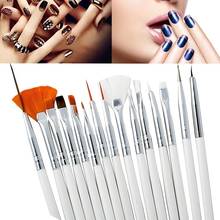 15Pcs Nail Art Brush Decorations Set Tools Professional Painting Pen for False Nail Tips UV Nail Gel Polish Manicure Drawing 2024 - buy cheap