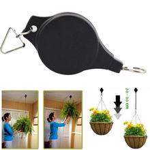 Retractable Pulley Hanging Basket Pull Down Hanger Flower Plant Baskets Pots For Garden Tools support under 15kg 2024 - buy cheap