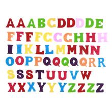 Tecido de feltro feito à mão 50 peças, letras coloridas do alfabeto artesanato acessório para crianças brinquedos decoração scrapbooking presentes 2024 - compre barato
