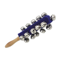 Ручной Колокольчик Jingle Stick с деревянной ручкой детская ранняя развивающая игрушка перкуссия музыкальный инструмент игрушка для маленьких детей 2024 - купить недорого