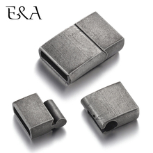 Stainless Steel Magnetic Clasp Flat Hole 10*3mm Leather Cord Clasps Magnet Buckle DIY Bracelet Jewelry Making Accessories 2024 - buy cheap