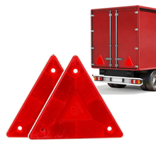 2 Pieces Red Safety Stop Warning Sign Triangle Warning Reflector Reflective Sign Board Truck Plate Rear Light 2024 - buy cheap