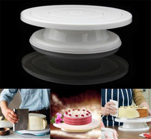 Plato giratorio de plástico para decoración de tartas, bandeja giratoria para Tartas, antideslizante, 28cm, 20 unidades 2024 - compra barato