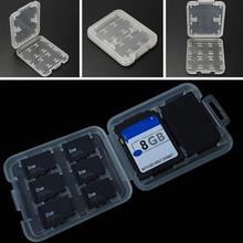Double-Layers Hard Micro  HC TF MS 8 Memory Card Slots Storage Box Protector Holder Hard Case Simple style  HC TF case 2024 - buy cheap