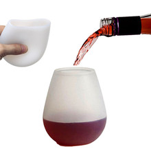 Белая силиконовая чашка для вина, небьющиеся, для дома, для улицы, на каждый день, для вечеринки, пивные чашки, портативные, анти-осенние, для путешествий, барбекю, для кемпинга, для воды, посуда для напитков 2 2024 - купить недорого