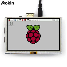 Aokin 7 fábricas de tela capacitiva com 5 pontos de toque 800x480 tft módulo de exibição lcd para raspberry pi suporta vários sistemas 2024 - compre barato