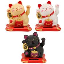 Cute Mini Welcoming Fortune Cat Lucky For Home Car Decoration Ornament Japanese Style Cat Hotel Restaurant Decor Craft 2024 - buy cheap
