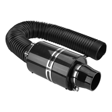 Car Universal Carbon Fiber High Flow Cold Air Filter System Intake Induction Pipe Hose Kit Air Filter Intake Pipe 76mm 2024 - buy cheap