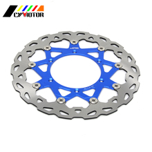 320 MILÍMETROS Flutuante Ondulado Discos De Freio Do Rotor Para YAMAHA WR250 YZ250 WR250F YZ250F WR426F YZ426F WR450F YZ450F WRF WR YZ YZF 250 426 450 2024 - compre barato