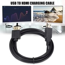 Ноутбук USB кабель питания к HDMI папа к мужчине зарядное устройство кабель сплиттер адаптер для умного устройства 2024 - купить недорого