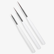 WiRinef 3 размера ручка для нейл-арта Лайнер Кисть сетка полоса широкие кисточки для геля ручка для самостоятельного рисования линия инструмент для ногтей 2024 - купить недорого