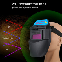 Capacete de solda ajustável, escurecimento automático, lentes de máscara de solda mig, com energia solar 2024 - compre barato