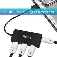 4 Port USB Hub 2.0 Splitter USB2.0 Hubs Multi Port USB Adapter Hub Splitter Adapter Converter Cable Wire Cord for PC Laptops Hot 2024 - buy cheap