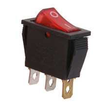 10pcs KCD3  with lights LED Rocker switch 3 Pin 2 Position ON OFF 15A 250V AC Red 2024 - buy cheap