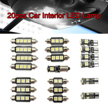 Kit de luces LED para Interior de coche, lámpara Canbus blanca de 20 piezas para Audi A4, S4, B8, Avant 2009-2015 2024 - compra barato