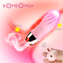 12 Speed Rotating Clitoris Stimulator Dildo Vibrator Wireless Remote G-Spot Heating Tongue Vibrator Sex Toys Women Masturbator 2024 - buy cheap
