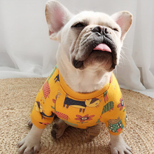 Suéter con estampado de animales para perro, ropa de invierno para perros pequeños, Bulldog francés, abrigo cálido, camiseta de cachorro para Chihuahua, traje para Pug 2024 - compra barato