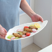 Moda japonês cozinha prato de peixe criativo retangular placa de bife prato ocidental sushi nova placa jantar cozinha jantar utensílios de mesa 2024 - compre barato