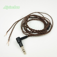 Aipinchun 3,5 мм Гибка Джек DIY кабель для наушников Ремонт Замена LC-OFC провода ядро ПВХ шнур 2024 - купить недорого