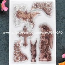 Angel Scrapbook DIY photo cards account rubber stamp clear stamp transparent stamp 11x16cm 8101480 2024 - buy cheap