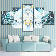 5 шт. HD аниме девушка картинки ДАТА LIVE Tobiichi оригами плакат анимация искусство холст картины для девочек Декор стены комнаты 2024 - купить недорого