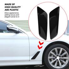 2Pcs For BMW 5 Series G30 2017-2018 Car Styling Fender Vent Outlet Cover Trim Decorative Sticker Piano-Black 2024 - buy cheap