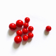 AA Quality Red Coral Half Drilled Beads for Earring 4mm 6mm 8mm 10mm 12mm  Half hole Round Beads Bamboo Coral beads,4pcs(2pairs) 2024 - buy cheap