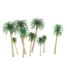 15pcs Layout Rainforest Plastic Palm Tree Mini Scenery Layout Model Train Coconut Rainforest Home Garden Decoration 2024 - buy cheap