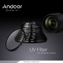 УФ-фильтр для объектива Andoer 55 мм, ультрафиолетовый фильтр для объектива, защита объектива для камеры Canon, Nikon, DSLR, УФ-фильтр 2024 - купить недорого