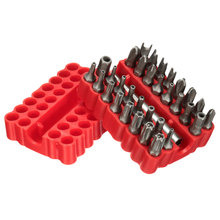 33Pcs Red Security Bit Set with Magnetic Extension Bit Holder Tamper Proof Torq Torx Hex Star Screwdriver Bits Kit 2024 - buy cheap