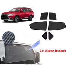 6pcs High-end custom For Mitsubishi Outlander 2016-2018 card type magnetic car curtain sun shade car window shade car styling 2024 - buy cheap