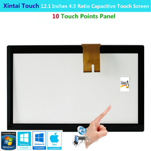Xintai Capactive Touch Screen Painel Sensível Ao Toque de 12.1 Polegadas 4:3 Proporção Projetada Com 10 Tocar em Pontos de Plug & Play 2024 - compre barato