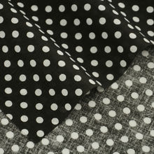 2016 New Arrivals Fat Quarter Patchwork White Dots Design Plain Black for Doll's DIY Crafts Meter Fabric Clothing  Cotton Fabric 2024 - купить недорого