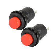 Botón momentáneo DS-228 DS228, interruptor redondo de 12mm con botón de plástico, color rojo, 3A, 125VAC, 1.5A, 20VAC, 10 Uds. 2024 - compra barato