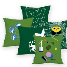 Cushion Cover Geometric  Almofadas Decorativa Custom  Cushions Sheet Letter Pillow Cover  Decorative Living Room Designer 2024 - buy cheap