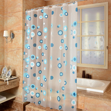 Creative Circle Eco-friendly PEVA Moldproof Waterproof Bathroom Bath Shower Curtain Bathroom Product Bathroom Curtains With Hook 2024 - buy cheap