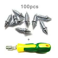 100Pcs Winter Car Wheel Anti Slip Screw Stud Tire Snow Nail Spike Anti-Slip Screws Car-styling With installation tools 2024 - buy cheap