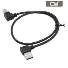 CY 50 см Прямоугольный 90 градусов USB 2,0 A папа к B Мужской Принтер Сканер кабель 2024 - купить недорого