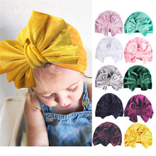 ¡Novedad! gorro de Hospital con lazo cómodo para bebés recién nacidos y niñas, gorro sólido 2024 - compra barato