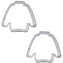 Long sleeved t-shirts shape 2 piece biscuit cutting molds,  baking tools, cake decorating soft candy tools. 2024 - buy cheap