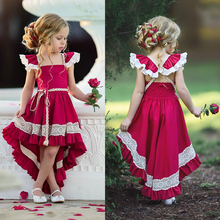 1-6y crianças meninas verão princesa vestido de bebê roupas sem mangas rendas plissado tutu vestidos de festa crianças casuais 2024 - compre barato