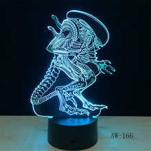 Action Movie Alien vs Predator Prometheus 3D LED USB Lamp 7 Colors Changing Night Light Cool Boy Toy Bedroom Decoration AW-166 2024 - buy cheap