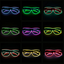 Novelty Night Club Halloween Decorative Cosplay EL Glasses Night Glowing Party Flashing Glasses With DC-3V Driver 2024 - buy cheap