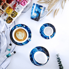 Famouspsiyvan gogh coleção de arte para café, coleção de copos para café, com cappuccino 2024 - compre barato
