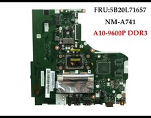 High quality FRU 5B20L71657 For Lenovo Ideapad 310-15ABR Laptop motherboard CG516 NM-A741 A10-9600P DDR3 100% Tested 2024 - buy cheap