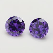 100pcs/lot 0.8mm~3.5mm Round Shape Loose CZ Stone Violet Color AAAAA Cubic zirconia Synthetic Gems For Jewelry DIY Stone 2024 - buy cheap