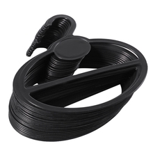 20xscarf xawl tie holder organizador oval plástico cabides armazenamento preto tamanho: 13.5cm (comprimento) × 12.5cm (diâmetro) × 13.5cm(h) 2024 - compre barato