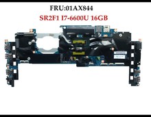 High quality FRU:01AX844 FOR Lenovo Thinkpad X1 Carbon Type Laptop Motherboard 448.04P16.002M SR2F1 I7-6600U 16GB Fully Tested 2024 - buy cheap