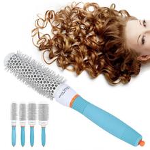 Hair Brush Aluminum Tube Roller Comb Round Hairdressing Comb Hair Styling Comb Hairstyle Tool professional hair comb 2024 - buy cheap